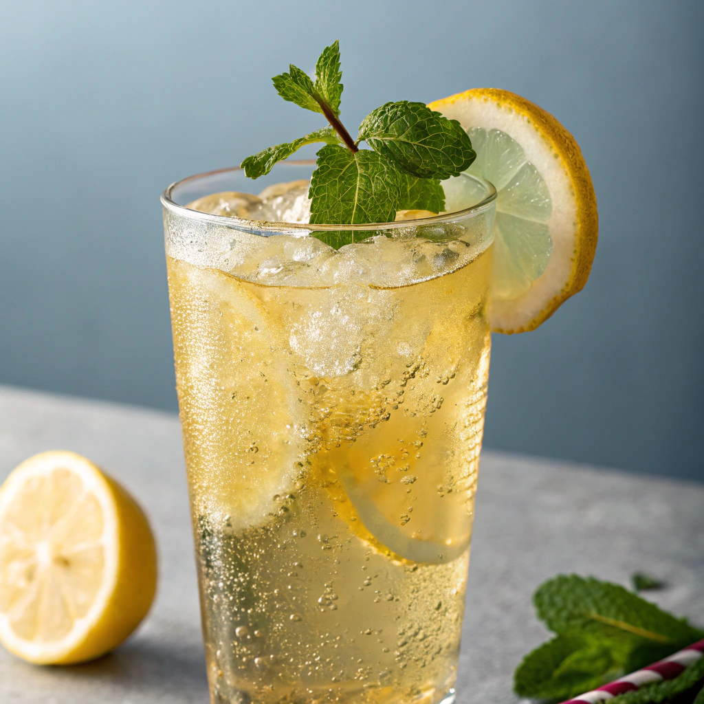 Erfrischende Honig-Limonade mit frischer Zitrone